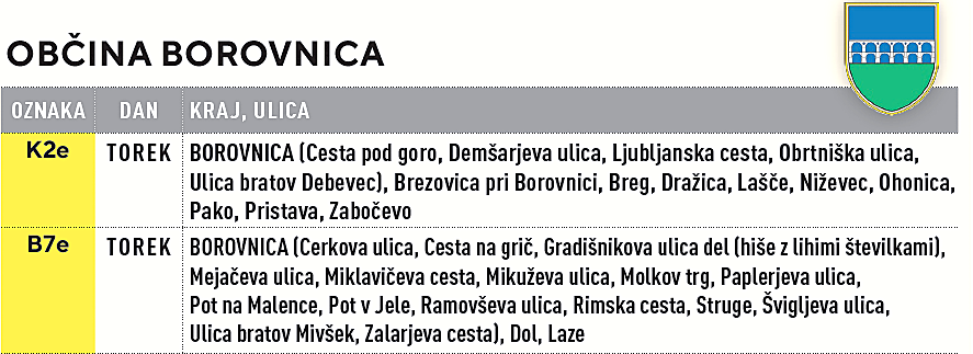 Nov sistem odvoza embalaže-Borovnica